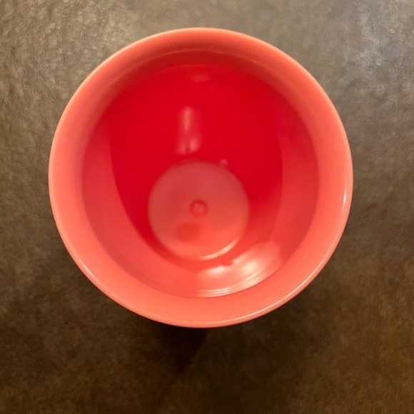 Set of Vintage MCM Raffia Ware 1950s in Coral Pink - Picture 6 of 13